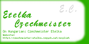 etelka czechmeister business card